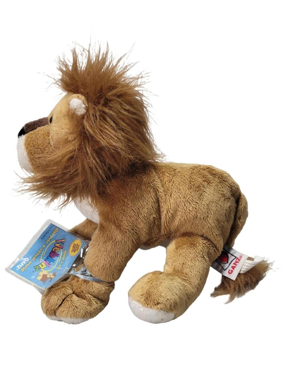 Ganz Webkinz Caramel Lion WITH SEALED CODE Plush Stuffed Animal Toy Retired